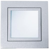 NV-Lampa proiector pentru montaj in perete ,2 12V AC 20W Sticla / alu m. ,Brumberg 522942