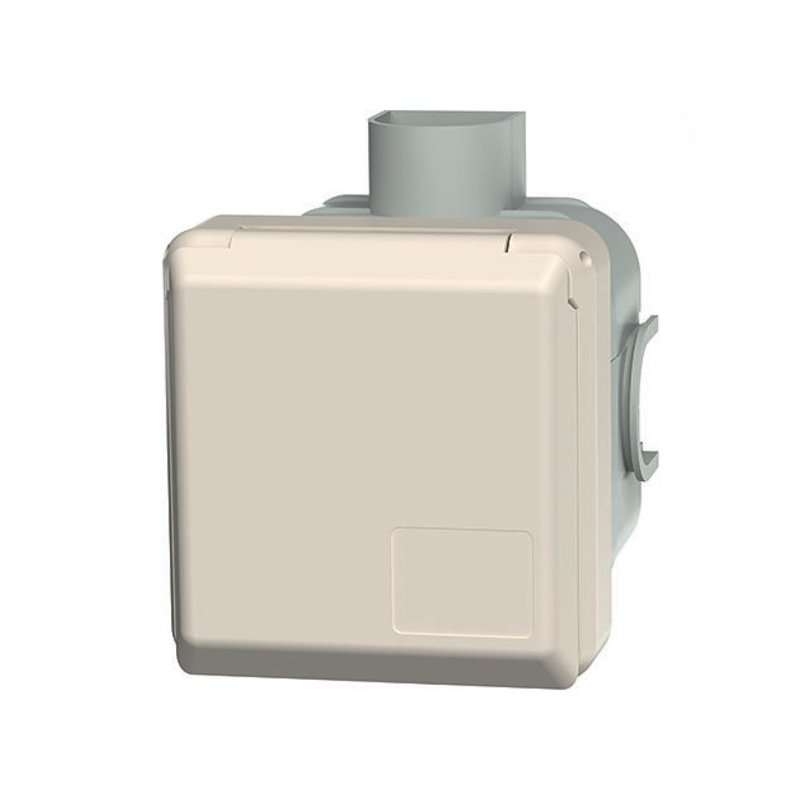 CEE Priză sub tencuiala  5 pini (trifazic)  16A 400V Cepex alb perlat IP44