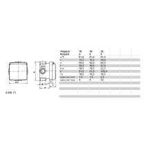 Bals priza CEE înc. 16A 5 pini 6h IP44 400V