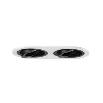 Modul incastrat oval alb/negru 2-lampi , ,Brumberg 45020550