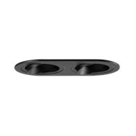 Modul incastrat oval negru 2-lampi , ,Brumberg 45022180
