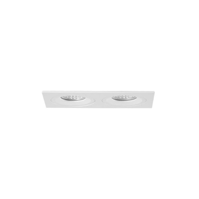 Modul incastrat dreptunghiular alb 2-lampi , ,Brumberg 45024170