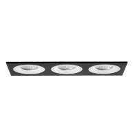 Modul incastrat dreptunghiular negru/alb 3-lampi , ,Brumberg 45027560