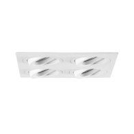 Modul incastrat patrat dreptunghiular alb 4-lampi , ,Brumberg 45029170