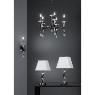 Veoza de masa-noptiera negru - ,1 230V AC 1x60W TL sch.-ch.  ,Brumberg 829061