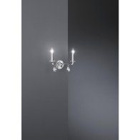 Lampa de perete , crom ,2 230V AC 2x40W WL crom  ,Brumberg 800622