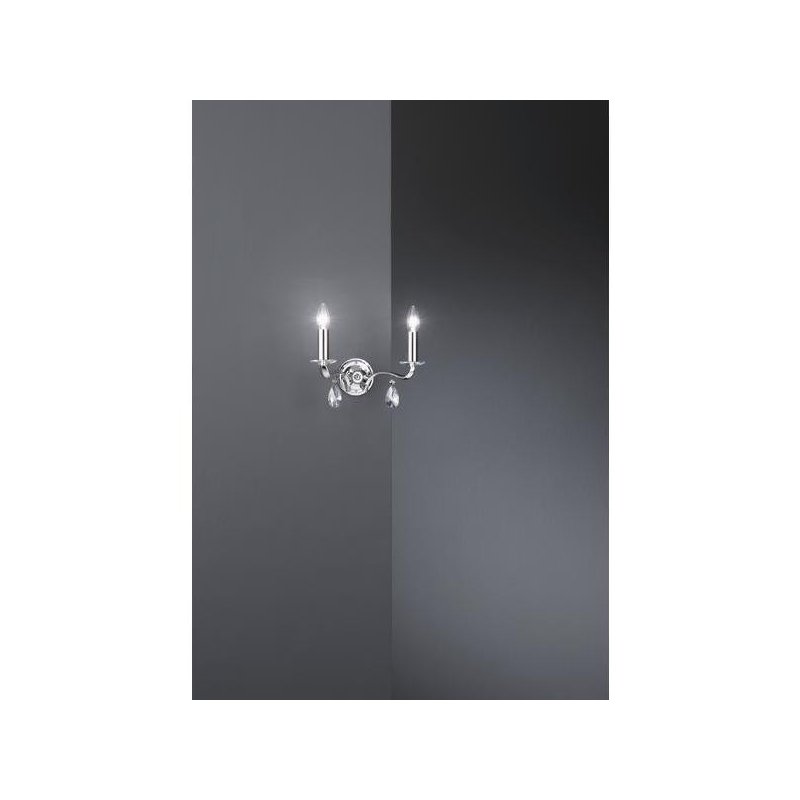 Lampa de perete , crom ,2 230V AC 2x40W WL crom  ,Brumberg 800622