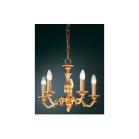 Candelabru , aur  ,5 230V AC 5x40W PL gold  ,Brumberg 850535