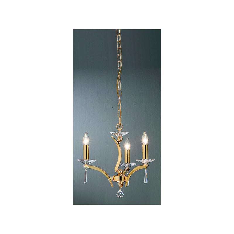 Candelabru , gold ,3 230V AC 3x40W PL gold  ,Brumberg 850593