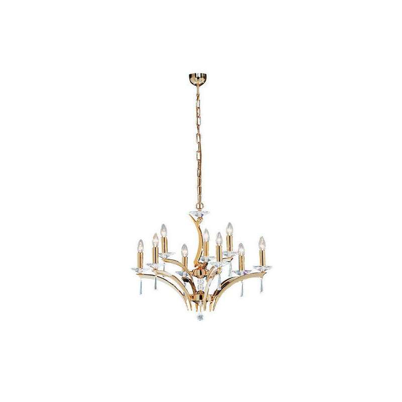 Candelabru , gold ,9 230V AC 9x40W PL gold  ,Brumberg 850599