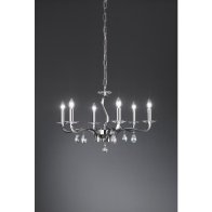 Candelabru , crom ,6 230V AC 6x40W PL gold  ,Brumberg 850626