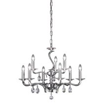 Candelabru , crom ,9 230V AC 9x40W PL crom  ,Brumberg 850629