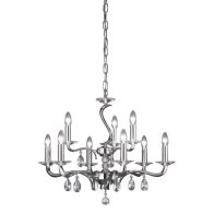Candelabru , crom ,9 230V AC 9x40W PL crom  ,Brumberg 850629