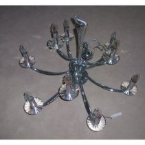 Candelabru , crom ,9 230V AC 9x40W PL crom  ,Brumberg 859009