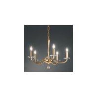 Candelabru , gold ,5 230V AC 5x40W PL gold  ,Brumberg 859015