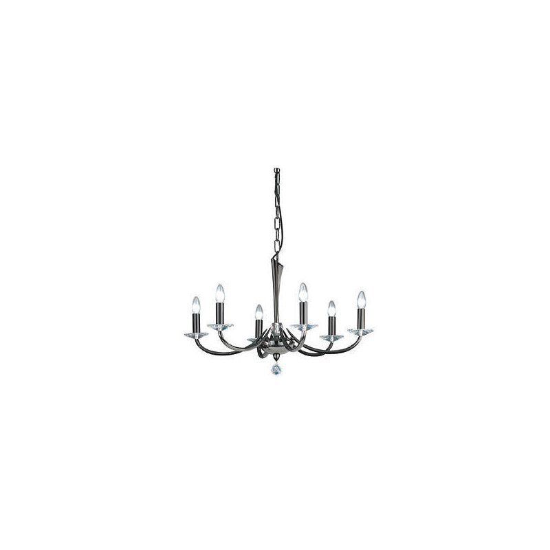 Candelabru ,negru - ,6 230V AC 6x40W PL sch.-ch.  ,Brumberg 859026