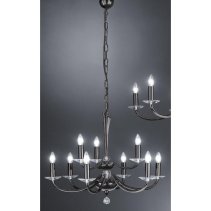 Candelabru ,negru - ,9 230V AC 9x40W PL sch.-ch.  ,Brumberg 859029