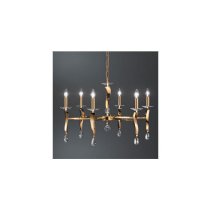 Candelabru , gold ,6 230V AC 6x40W PL gold  ,Brumberg 859046