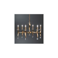 Candelabru , gold ,6 230V AC 6x40W PL gold  ,Brumberg 859046