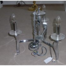Candelabru , crom ,3 230V AC 3x40W PL crom  ,Brumberg 859053
