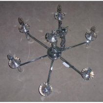 Candelabru , crom ,6 230V AC 6x40W PL crom  ,Brumberg 859056