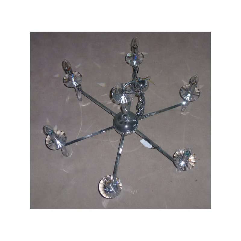 Candelabru , crom ,6 230V AC 6x40W PL crom  ,Brumberg 859056