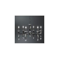 Candelabru ,negru - ,6 230V AC 6x40W PL sch.-ch.  ,Brumberg 859066