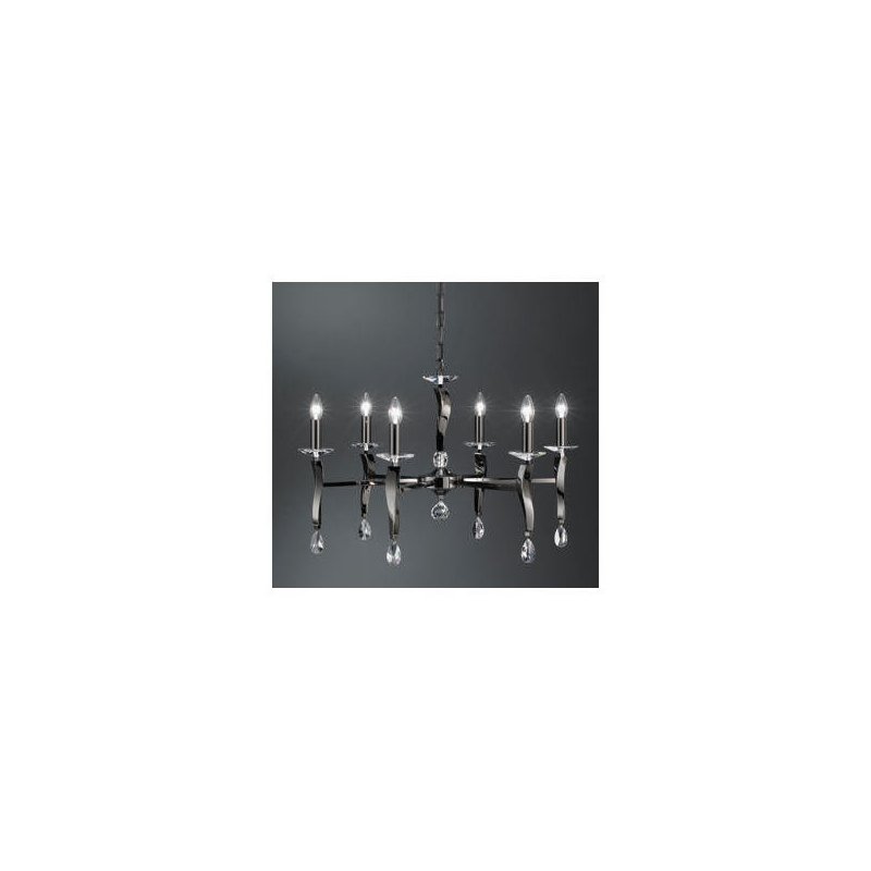 Candelabru ,negru - ,6 230V AC 6x40W PL sch.-ch.  ,Brumberg 859066