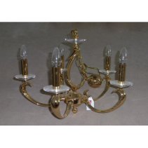 Candelabru , gold ,Pendell. E14 max. 5x40W  ,Brumberg 50803050