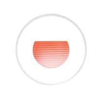 LED-Lampa proiector pentru montaj in perete 230 V AC, 1,2 W ,230V AC 1,2W rosu structurat ,Brumberg R3928R