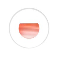 LED-Lampa proiector pentru montaj in perete 230 V AC, 1,2 W ,230V AC 1,2W rosu structurat ,Brumberg R3928R