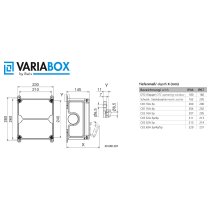 Combinație prize VARIABOX M 1xCEE 16A - Gata de Conectare