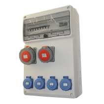 Organizator de Șantier IP65 Contor+ 2x32A/400V +2x16A/400V+ 4x230V  Gata echipat