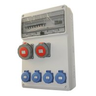 Organizator de Șantier IP65 Contor+ 2x32A/400V +2x16A/400V+ 4x230V  Gata echipat