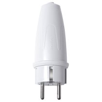 Stecher schuko cauciuc/termoplastic (ALB)