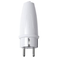 Stecher schuko cauciuc/termoplastic (ALB)