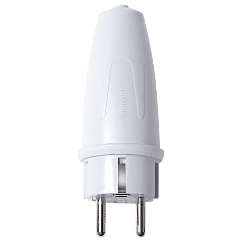 Stecher schuko cauciuc/termoplastic (ALB)