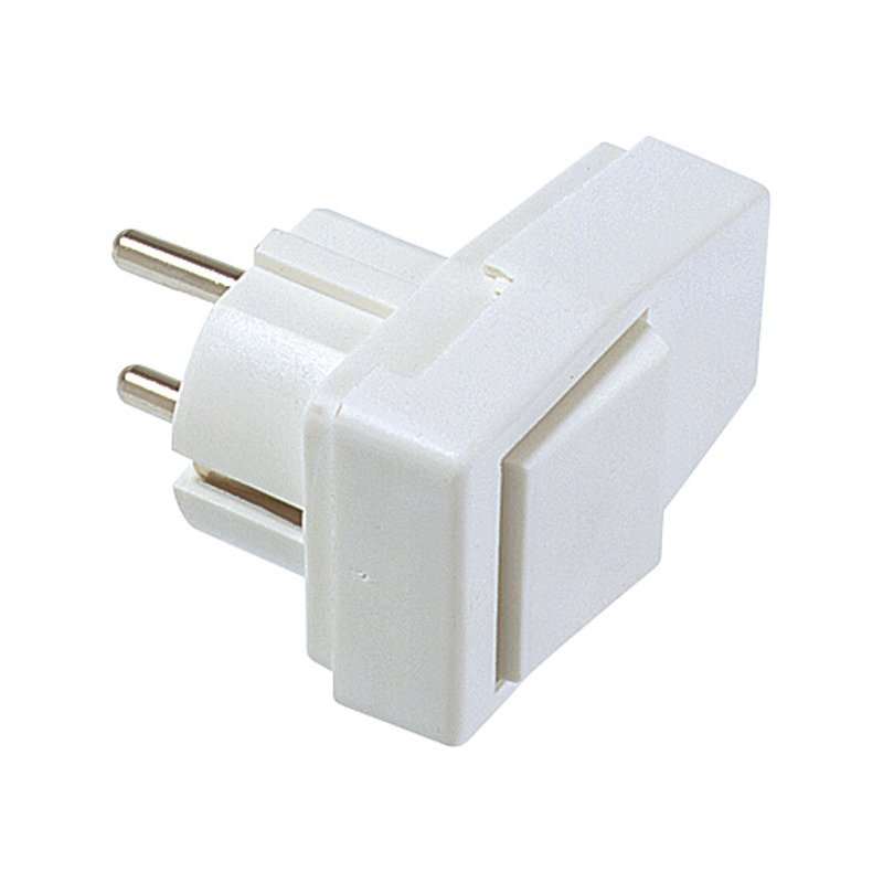 Stecher Schuko alb  cu întrerupător  16A\250V