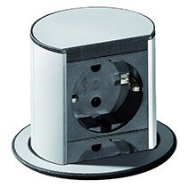 Priza blat bucătărie Lift  2x  cu contact de protecție