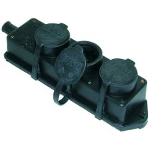 Distribuitor cauciuc solid Triblock diam.6-16mm cu 3 capace