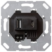 Priza USB dubla Typ A/C  Gira sistem  55