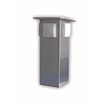 Priza de curte din otel inoxidabil IP44 3x priză de protecție de contact 230V~50Hz