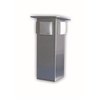 Priza de curte din otel inoxidabil IP44 3x priză de protecție de contact 230V~50Hz