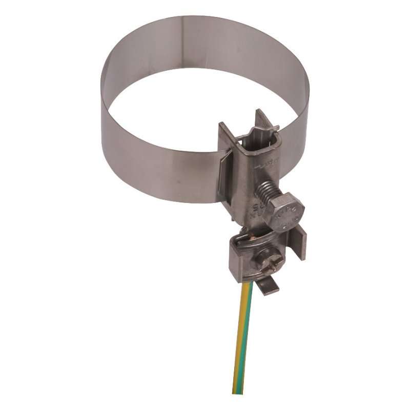 Clema tip Bratara de echipotentializare tevi si burlane din INOX  27-157mm Diam.( 6 toli) , DEHN 540912