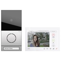 Pachet  GIRA  EFH stație de domiciliu video AP 7 System 106 otel inoxidabil