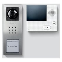 Set video Siedle Basic din oțel inoxidabil periat Bus-Tech