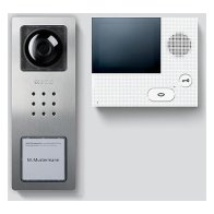 Set video Siedle Basic din oțel inoxidabil periat Bus-Tech