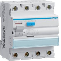 Intreruptor diferential RCCB , 4 poli , 6kA 40A 30mA Typ A , Hager CDA441D
