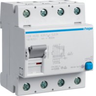 Intreruptor diferential RCCB , 4 poli , 10kA 63A 30mA Typ B NK N in partea dreapta , Hager CDB463D