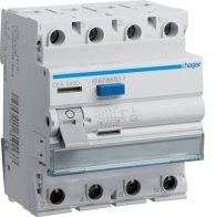 Intreruptor diferential RCCB , 4 poli , 6kA 40A 100mA Typ A , Hager CEA440D